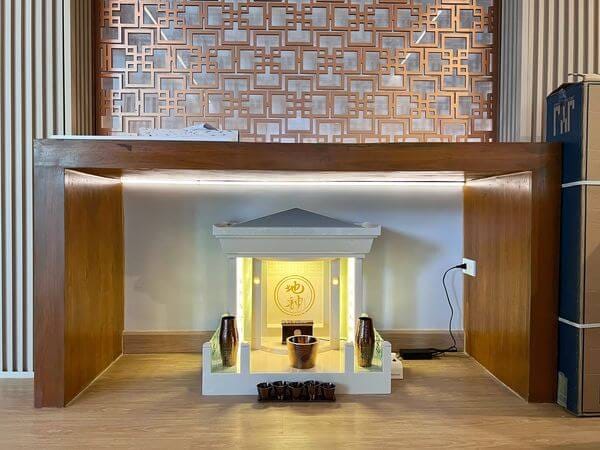 ตี่จู้หินอ่อน Aviva Spirit Modern Luxury ขนาด 35 นิ้ว สีเบจน้ำตาลอ่อน